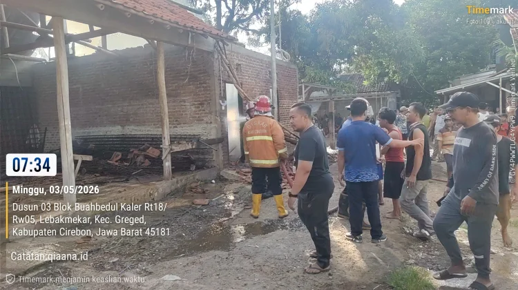 Kebakaran Gudang LPG di Greged Cirebon, Kerugian Rp200 Juta
