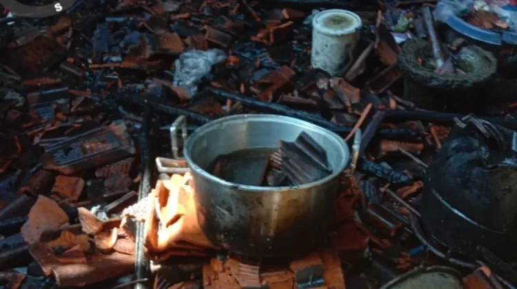 Kebakaran Home Industri Melinjo di Kedawung, Rugi Rp50 Juta