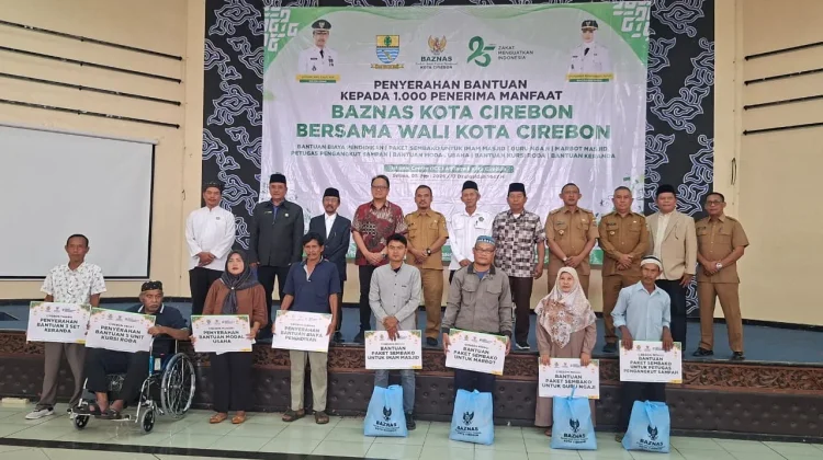 BAZNAS Kota Cirebon Salurkan Bantuan kepada 1.143 Penerima Manfaat