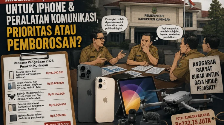 Defisit Anggaran Kuningan, Pengadaan Gadget Miliaran Disentil