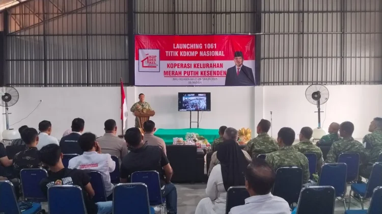 Dandim 0614 Ikuti Launching Serentak Koperasi Merah Putih