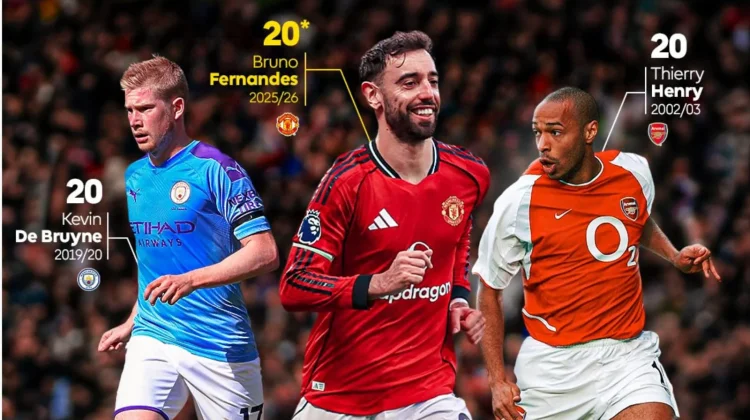 Bruno Fernandes Samai Rekor Assist Premier League dalam Semusim