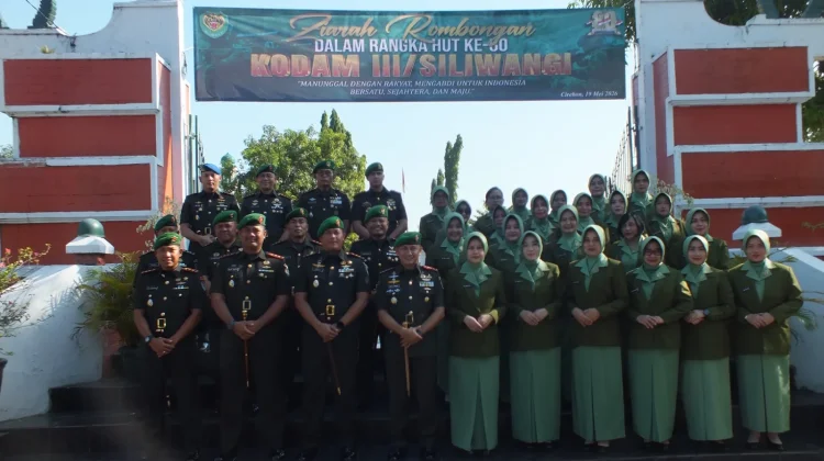 Kodim 0614/Kota Cirebon Gelar Ziarah Rayakan HUT Kodam III/Siliwangi Ke-80