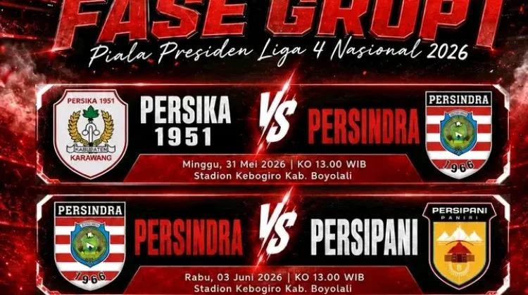 Persindra Indramayu Perjuangkan Menang di Piala Presiden Liga 4 Nasional 2026