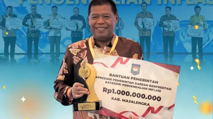 Pemkab Majalengka Raih Penghargaan Pengendalian Inflasi dari Kemendagri