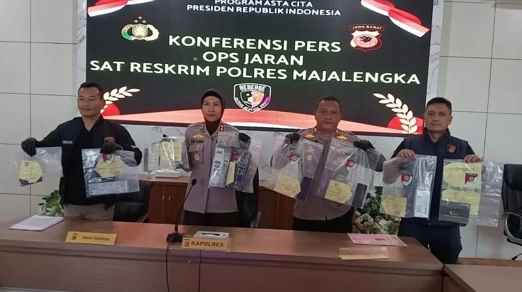 Operasi Jaran Lodaya 2026 Ungkap 4 Kasus Kendaraan Bermotor di Majalengka