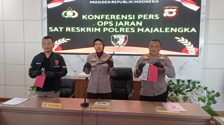 Polres Majalengka Bekuk 2 Pelaku Begal Motor