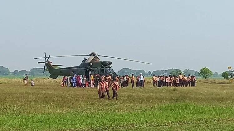 Edukasi Kebencanaan, TNI AU Gelar Reksa Siaga di Majalengka