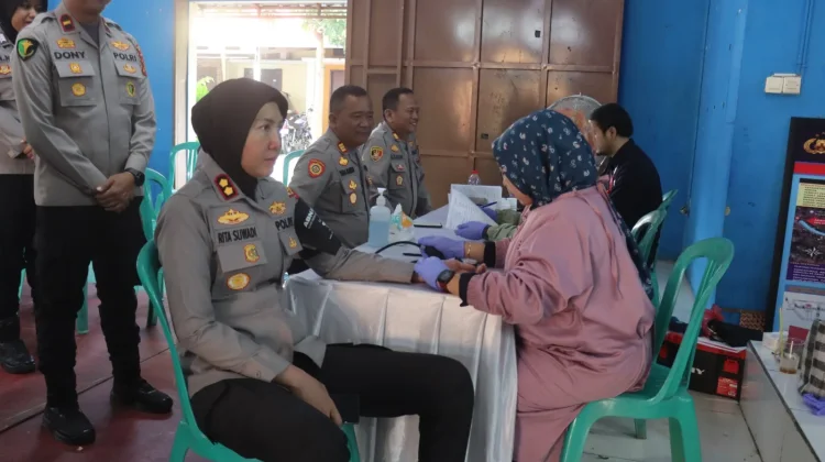Polres Majalengka Gelar Donor Darah dan Layanan Kesehatan Gratis