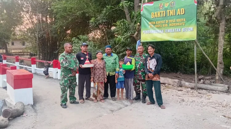 PembangunanJembatan Perintis Garuda Rampung, Warga  Kroya  Gelar Syukuran