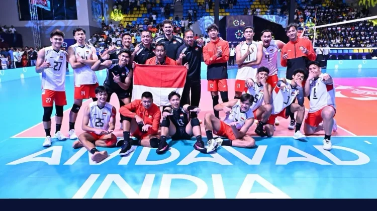 Sikat India via Drama 5 Set, Timnas Voli Indonesia Tembus Final AVC Men's Cup