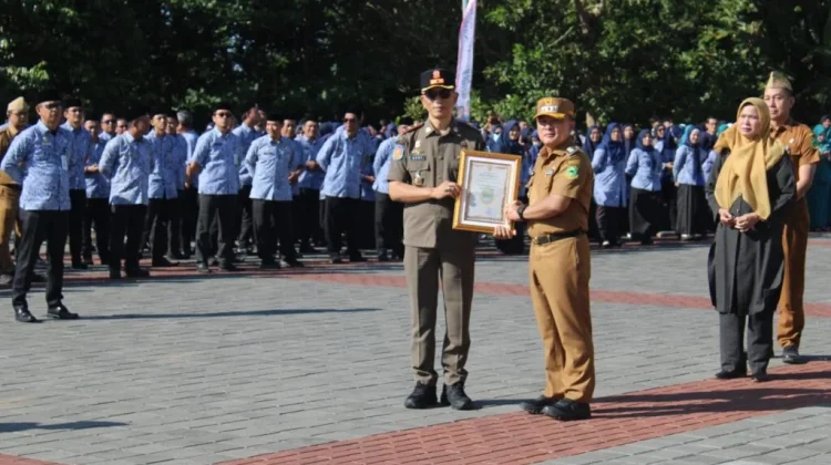 Satpol PP Kuningan Raih Penghargaan Terbaik Ops Pemberantasan Rokok Ilegal