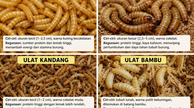 Kenali Berbagai Macam Ulat dan Kegunaannya untuk Burung Berkicau