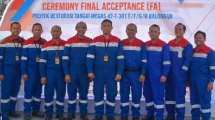 Pertamina Tuntaskan Restorasi 4 Tangki Mogas Strategis di Kilang Balongan