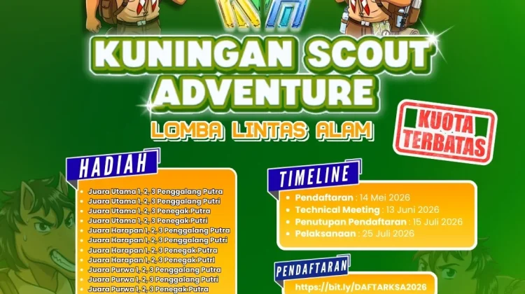 DKC Kuningan Siap Gelar Kuningan Scout Adventure 2026 pada Juli