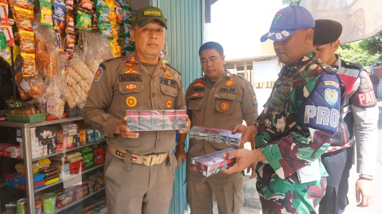 Satpol PP Kab. Cirebon Amankan 149.600 Batang Rokok Ilegal Selama Semester I 2026