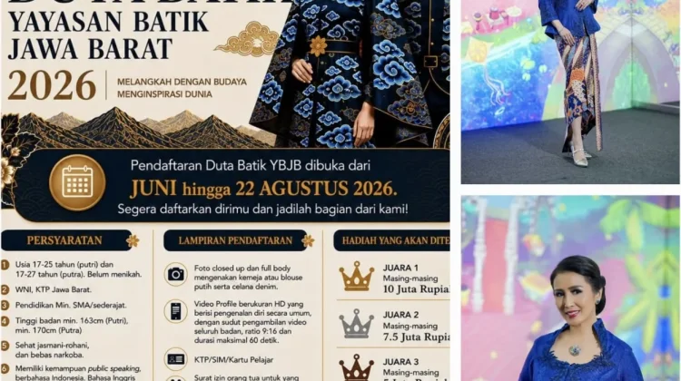 Pendaftaran Duta Batik Jawa Barat 2026 Mulai Dibuka