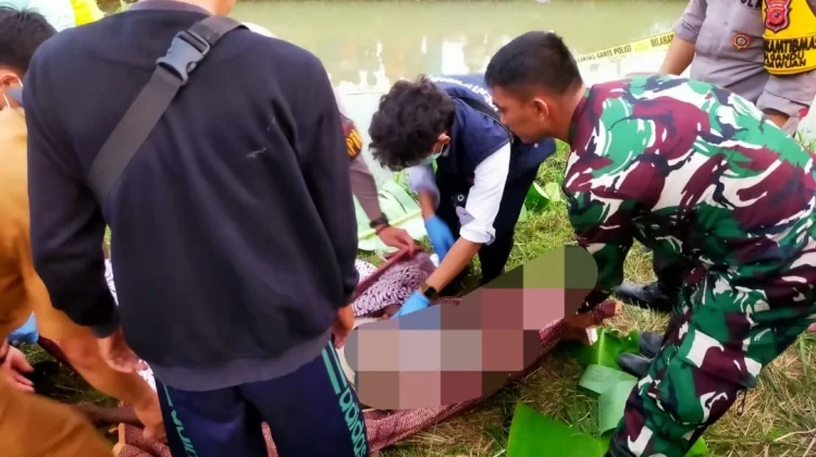 Lansia Ditemukan Meninggal di Irigasi Dawuan Majalengka