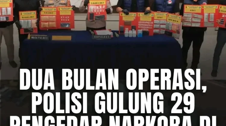 2 Bulan Operasi, Polisi Gulung 29 Bandar Narkoba di Indramayu
