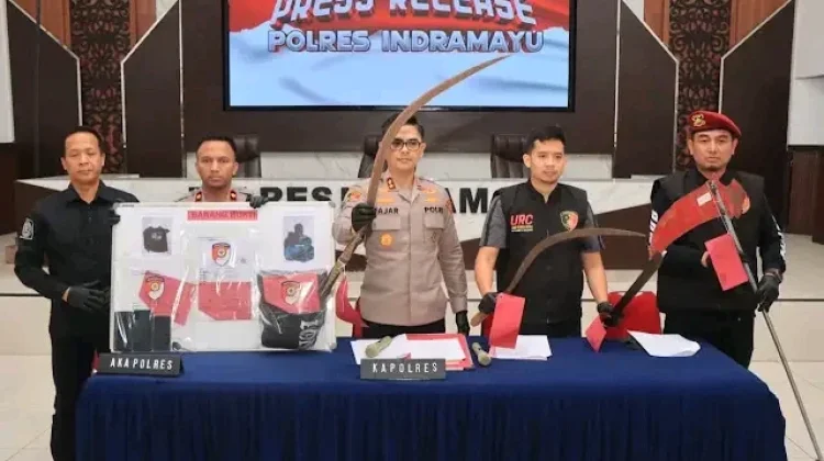 Polisi Bekuk Pelaku Tawuran Maut di Lohbener  Indramayu