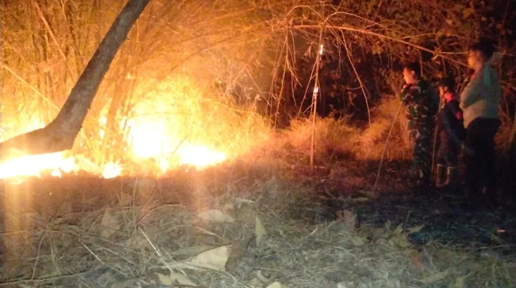Upaya Cepat Aparat Cegah Kebakaran Lahan Meluas di Majalengka