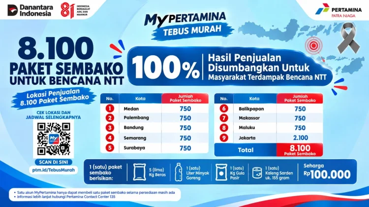 Pertamina Patra Niaga Gelar Tebus Murah Sembako untuk NTT