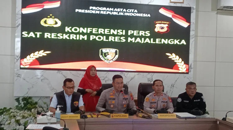 Bobol Mess Tenaga Asing, Polres Majalengka Tangkap 4 Spesialis Brankas