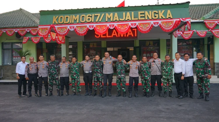 Tak Ada Sekat TNI-Polri di Majalengka, Kapolres-Dandim Perkuat Soliditas