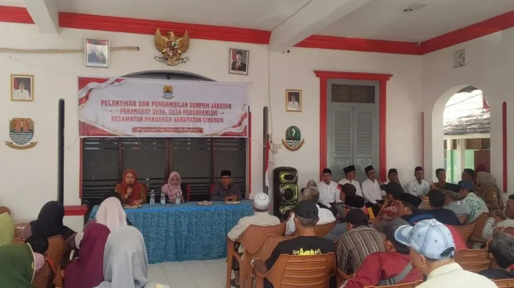 Perangkat Desa Pabuaran Lor Dilantik, Camat Tekankan Integritas dan Pelayanan