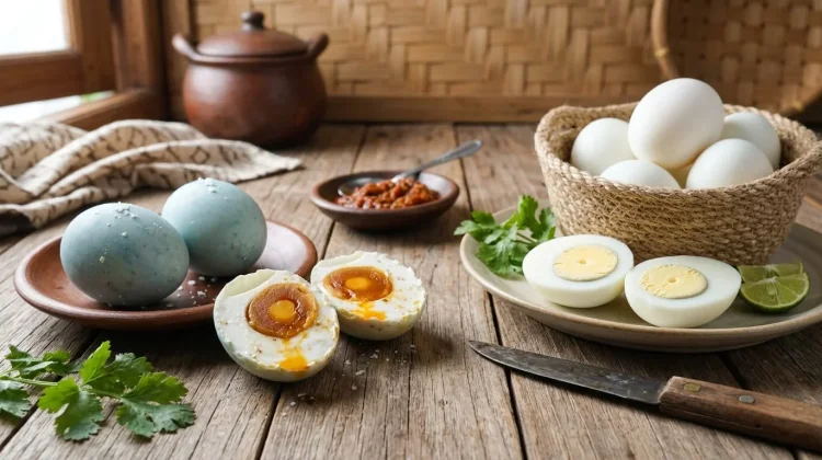 Menghitung Kandungan Gizi Telur Asin dan Telur Rebus Biasa