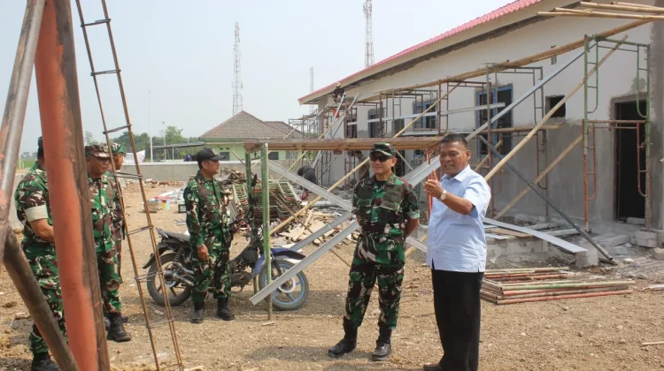 Danrem 063/SGJ Tinjau Pembangunan Koramil 1618/Cikedung Indramayu