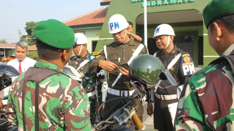 Kodim 0616/Indramayu & Subdenpom Gelar Gaktib serta Ops Yustisi 2026
