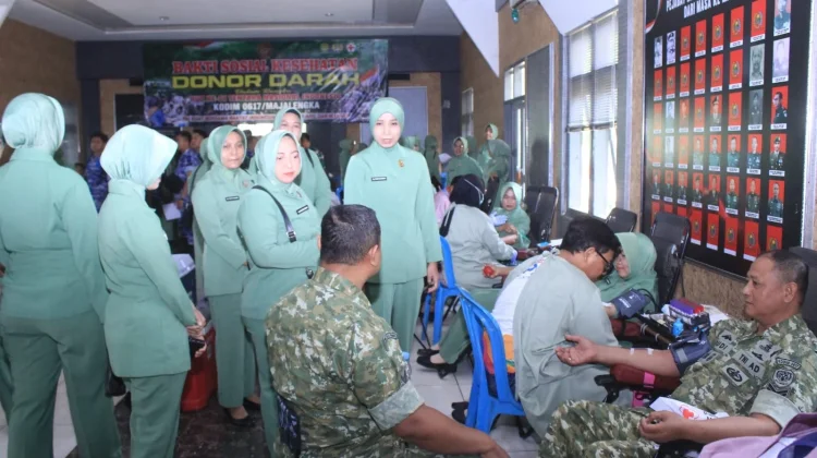 Ratusan TNI-Polri Kumpul di Majalengka, 152 Kantong Darah Berhasil Disumbangkan
