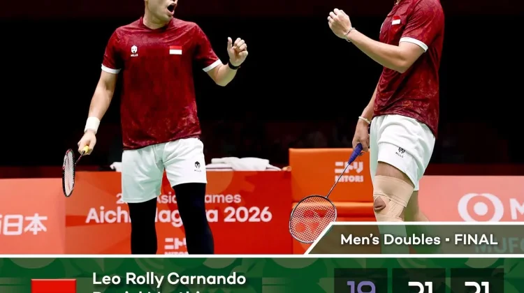 Leo/Daniel Sabet Emas Asian Games 2026 Usai Bungkam Wakil Tiongkok
