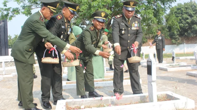 Dandim 0616/Indramayu Ziarah Nasional HUT ke-81 TNI