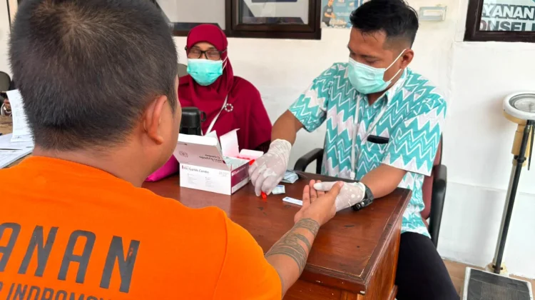 Lapas Indramayu Pantau Kesehatan Warga Binaan Melalui VCT