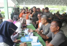 Kodim 0616/Indramayu Gandeng Polkes dan Dinkes Edukasi Penyakit Kronis