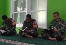 Anggota TNI Isi Waktu Ramadan Dengan Tadarus Al-Qur’an