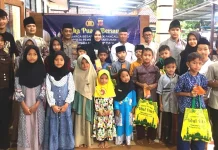 Polsek Pancalang Berbagi Kebahagiaan Ramadan dengan Anak Yatim