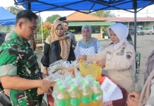 Kodim 0616 Indramayu Gelar Bazar Ramadan