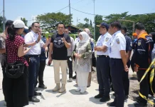 Wamen LH Apresiasi Pengelolaan Sampah di Stasiun Cirebon jelang Mudik