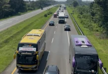 H-6 Lebaran 2026: Arus Lalu Lintas di Tol Palikanci Terpantau Ramai Lancar
