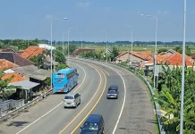 Pantauan Arus Kendaraan di Exit Tol Kanci–Pejagan Masih Belum Terlalu Ramai