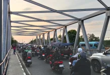 Arus Lalu Lintas di Jembatan Sewo Terpantau Lancar