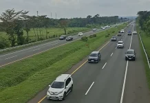 Pantauan Arus Balik H+3 Lebaran di Tol Palimanan–Kanci KM 200 Ramai Lancar