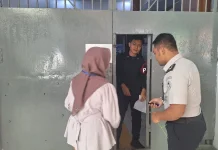 Kunjungan Lebaran Hari Kedua Lapas Kuningan Berjalan Tertib