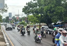 Arus Lalu Lintas di Brigjen Dharsono, Kota Cirebon Ramai dan Lancar