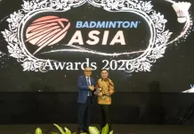 Fadil Imran Raih Meritorious Award Badminton Asia 2026
