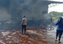 Gudang di Palasah Majalengka Terbakar, Polisi Dalami Unsur Kelalaian