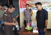 Musnahkan Barbuk Sabu, Komitmen Tegas Polres Majalengka Perangi Narkoba